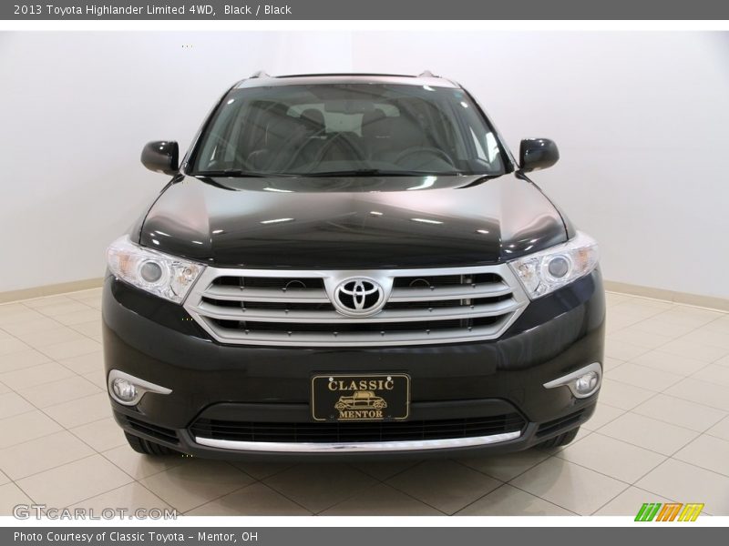 Black / Black 2013 Toyota Highlander Limited 4WD