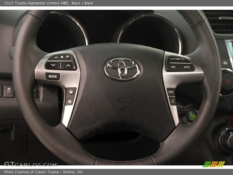 Black / Black 2013 Toyota Highlander Limited 4WD