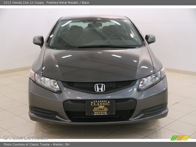 Polished Metal Metallic / Black 2013 Honda Civic LX Coupe