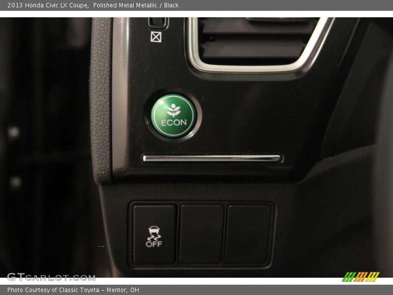 Polished Metal Metallic / Black 2013 Honda Civic LX Coupe