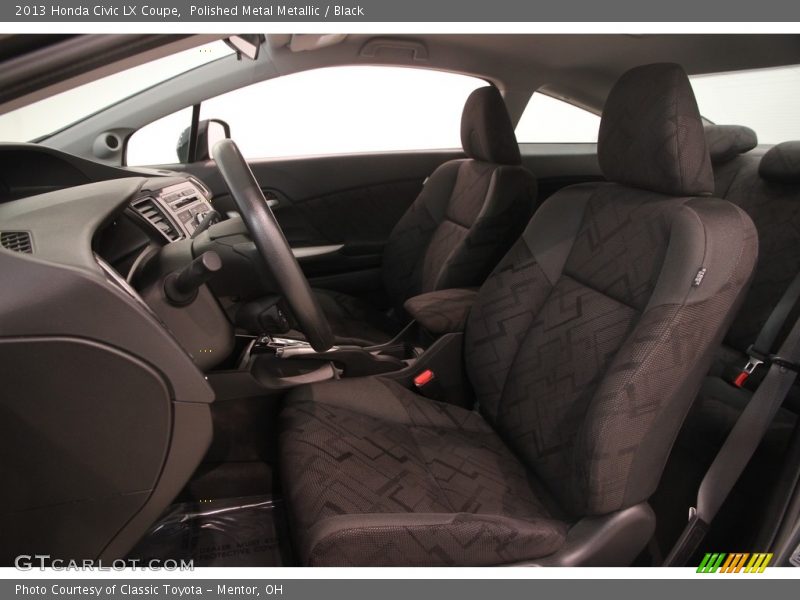 Polished Metal Metallic / Black 2013 Honda Civic LX Coupe