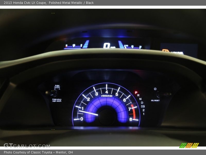 Polished Metal Metallic / Black 2013 Honda Civic LX Coupe