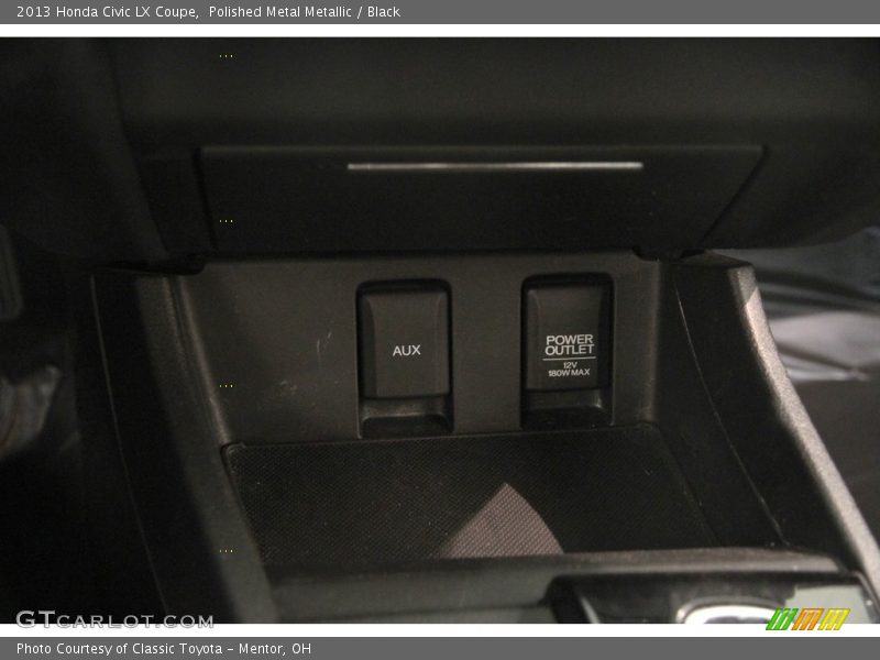 Polished Metal Metallic / Black 2013 Honda Civic LX Coupe