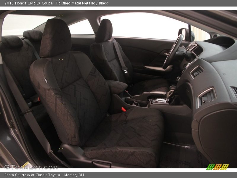 Polished Metal Metallic / Black 2013 Honda Civic LX Coupe