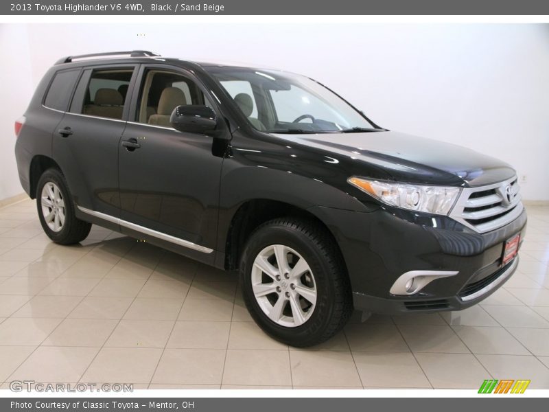 Black / Sand Beige 2013 Toyota Highlander V6 4WD