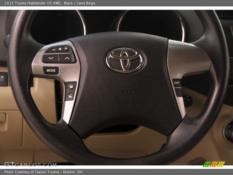 Black / Sand Beige 2013 Toyota Highlander V6 4WD