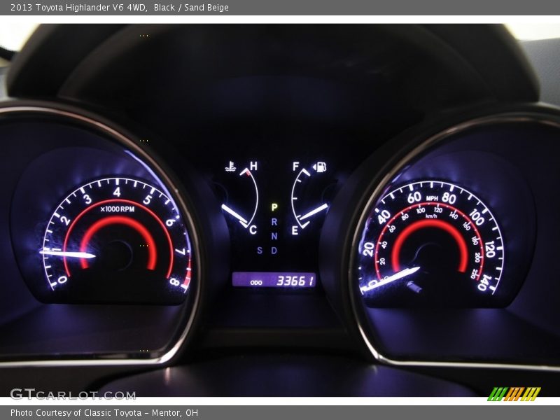 Black / Sand Beige 2013 Toyota Highlander V6 4WD