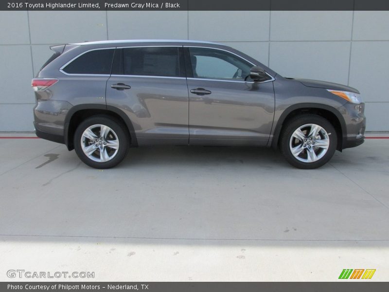 Predawn Gray Mica / Black 2016 Toyota Highlander Limited