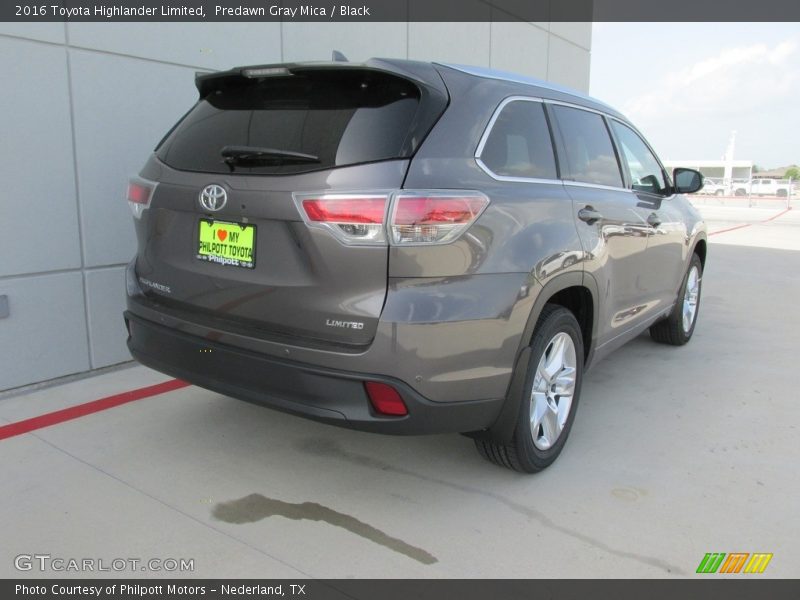Predawn Gray Mica / Black 2016 Toyota Highlander Limited