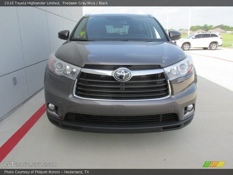 Predawn Gray Mica / Black 2016 Toyota Highlander Limited