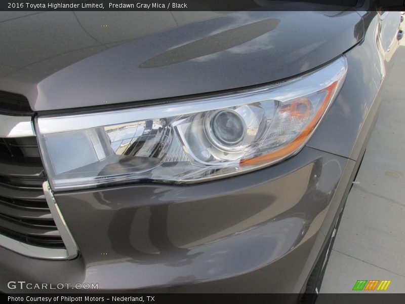Predawn Gray Mica / Black 2016 Toyota Highlander Limited