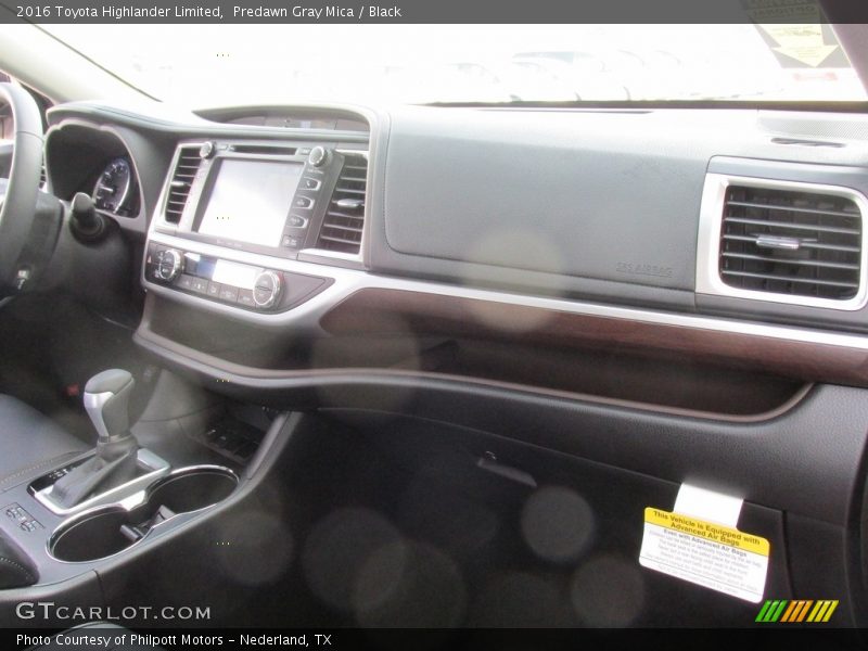 Predawn Gray Mica / Black 2016 Toyota Highlander Limited