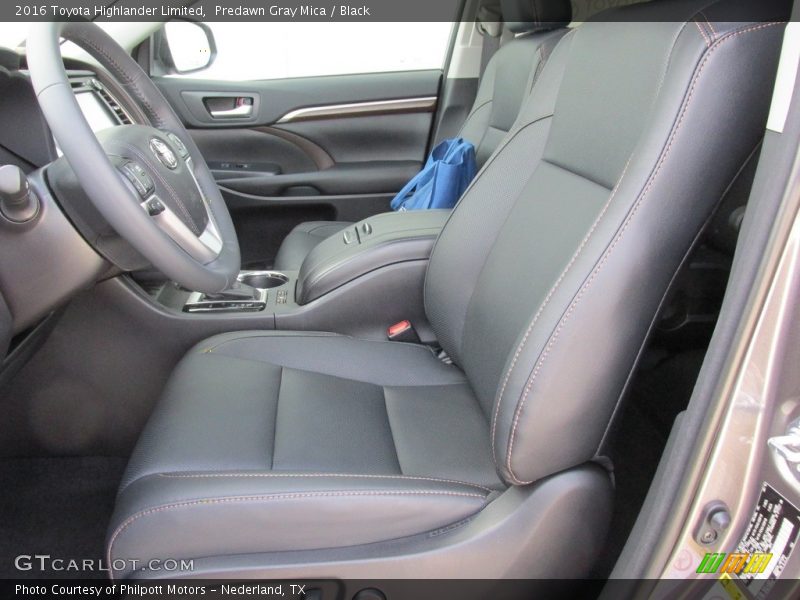 Predawn Gray Mica / Black 2016 Toyota Highlander Limited