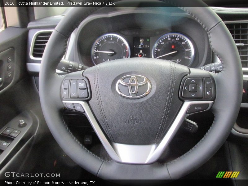 Predawn Gray Mica / Black 2016 Toyota Highlander Limited