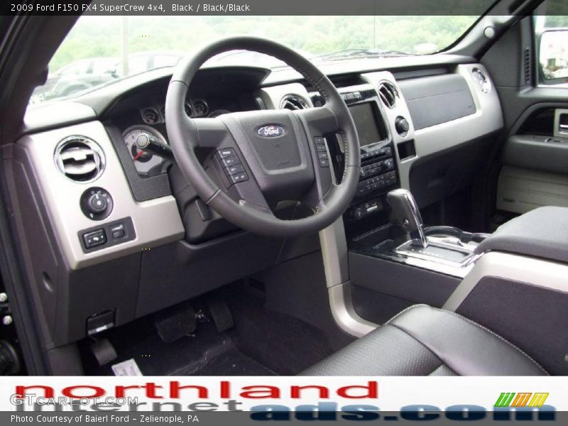 Black / Black/Black 2009 Ford F150 FX4 SuperCrew 4x4