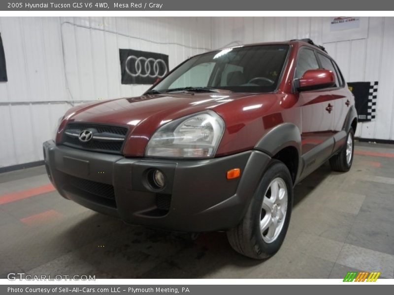 Mesa Red / Gray 2005 Hyundai Tucson GLS V6 4WD