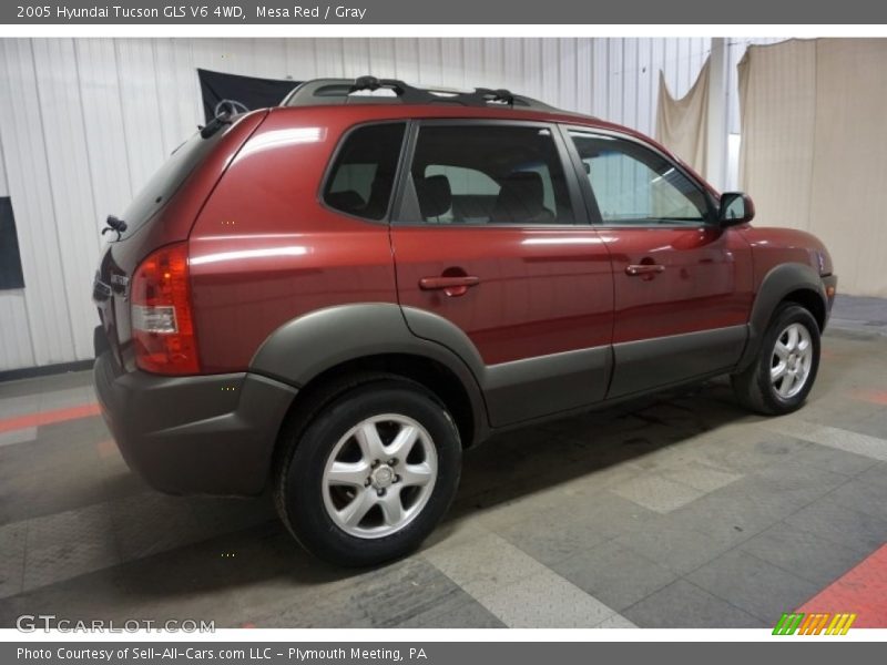 Mesa Red / Gray 2005 Hyundai Tucson GLS V6 4WD