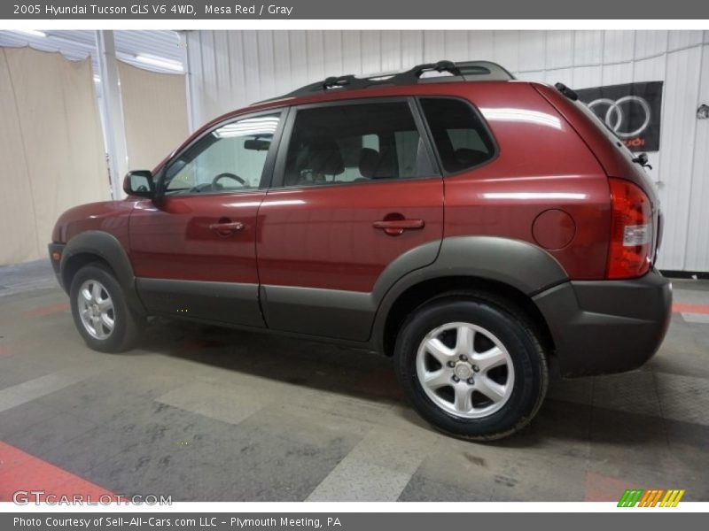Mesa Red / Gray 2005 Hyundai Tucson GLS V6 4WD