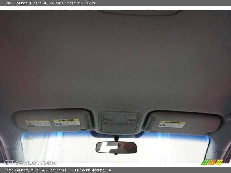 Mesa Red / Gray 2005 Hyundai Tucson GLS V6 4WD