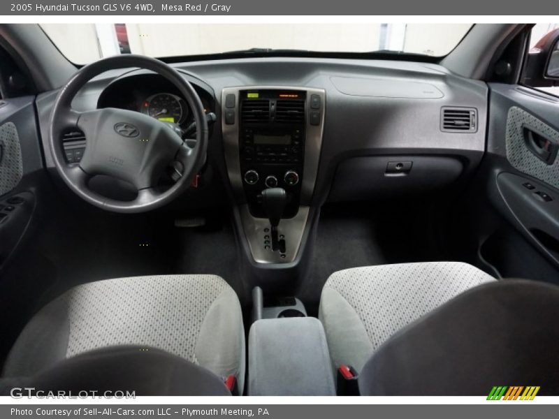 Mesa Red / Gray 2005 Hyundai Tucson GLS V6 4WD