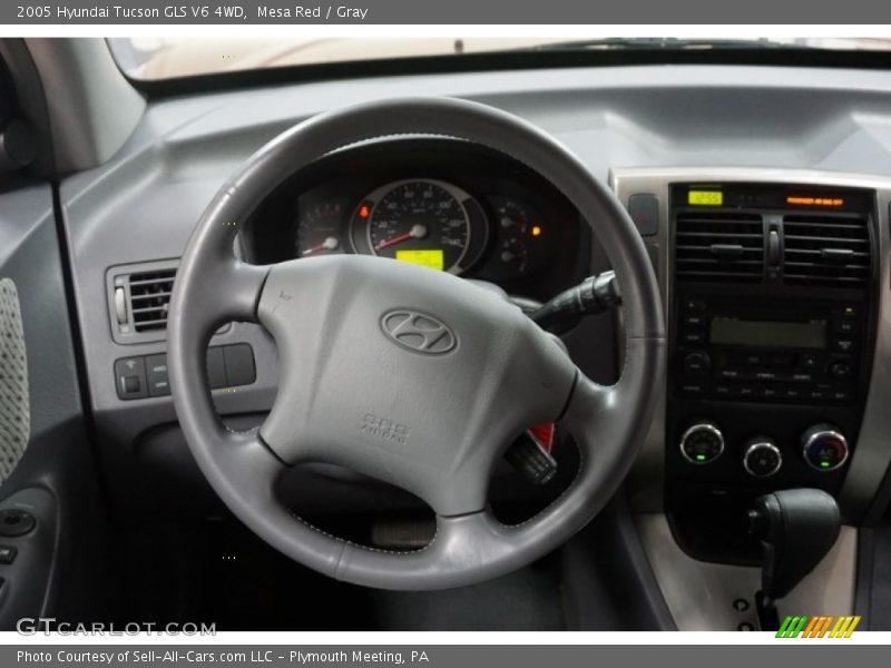 Mesa Red / Gray 2005 Hyundai Tucson GLS V6 4WD