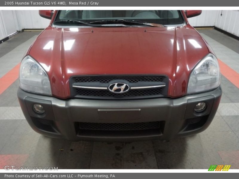 Mesa Red / Gray 2005 Hyundai Tucson GLS V6 4WD