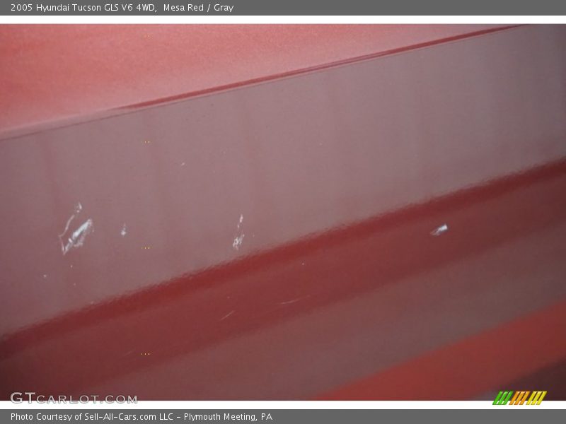 Mesa Red / Gray 2005 Hyundai Tucson GLS V6 4WD