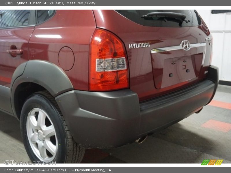 Mesa Red / Gray 2005 Hyundai Tucson GLS V6 4WD