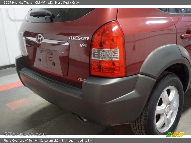 Mesa Red / Gray 2005 Hyundai Tucson GLS V6 4WD
