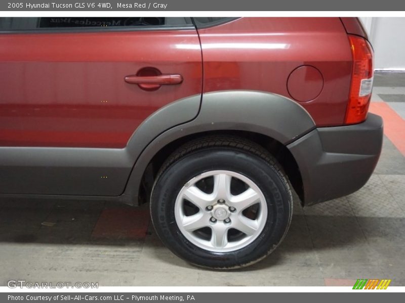 Mesa Red / Gray 2005 Hyundai Tucson GLS V6 4WD
