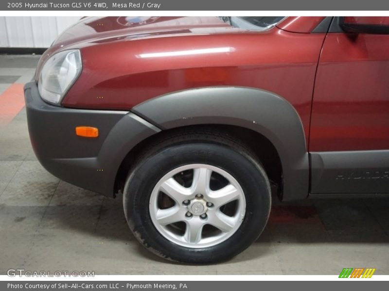 Mesa Red / Gray 2005 Hyundai Tucson GLS V6 4WD