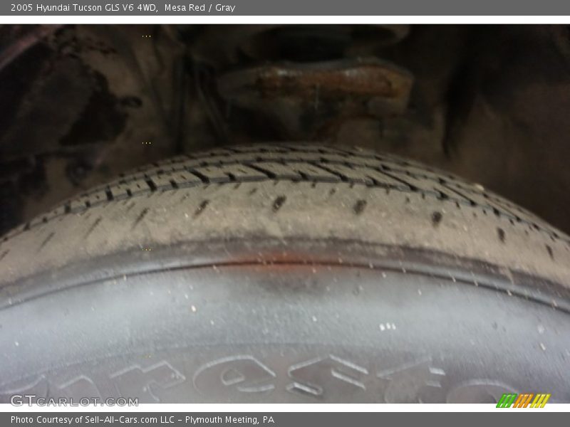 Mesa Red / Gray 2005 Hyundai Tucson GLS V6 4WD