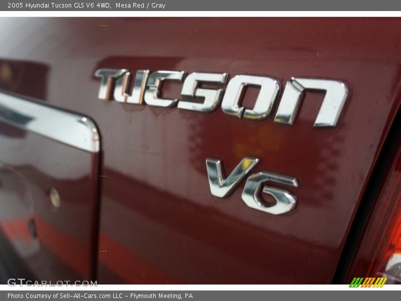 Mesa Red / Gray 2005 Hyundai Tucson GLS V6 4WD