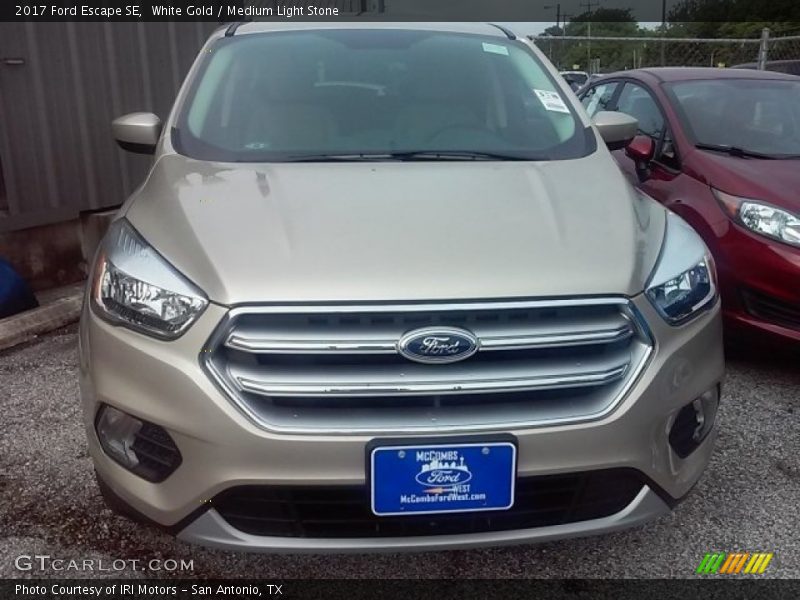 White Gold / Medium Light Stone 2017 Ford Escape SE