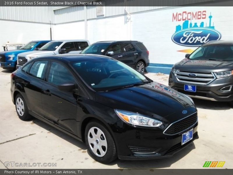 Shadow Black / Charcoal Black 2016 Ford Focus S Sedan