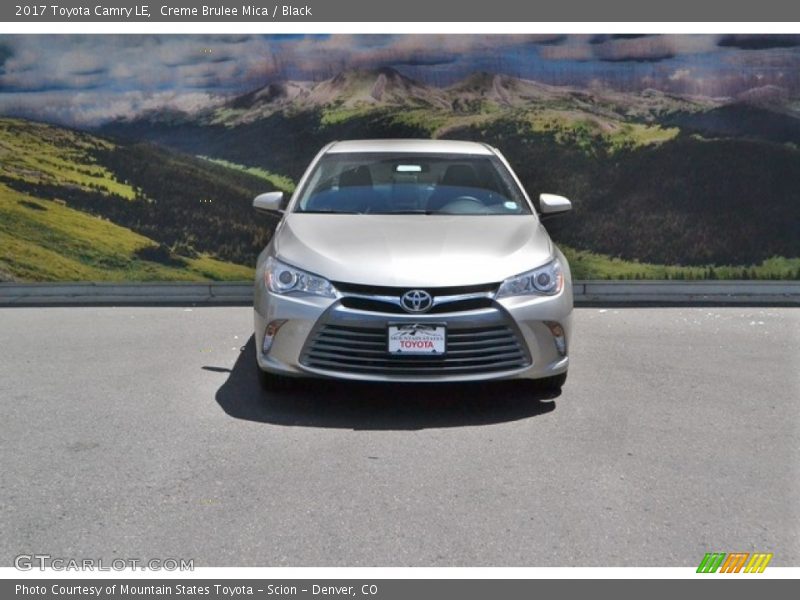 Creme Brulee Mica / Black 2017 Toyota Camry LE