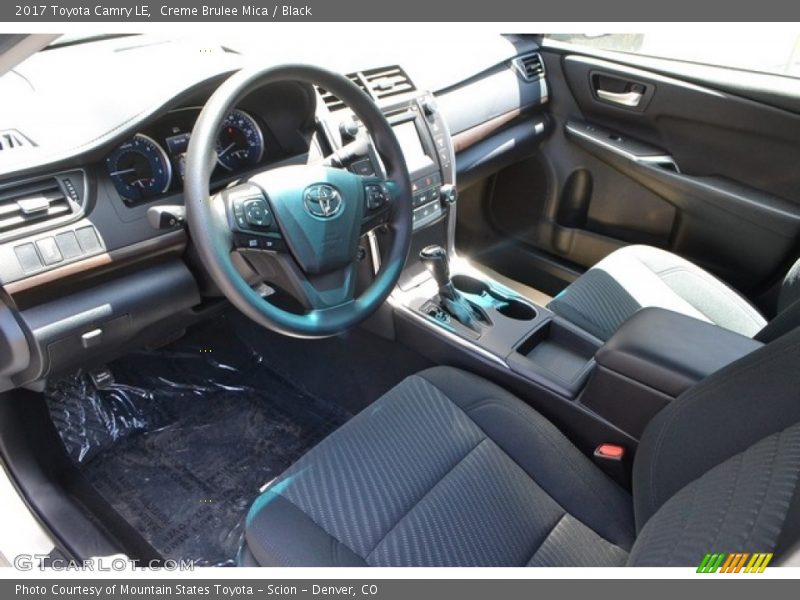 Creme Brulee Mica / Black 2017 Toyota Camry LE