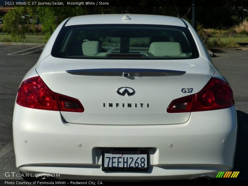 Moonlight White / Stone 2013 Infiniti G 37 Journey Sedan