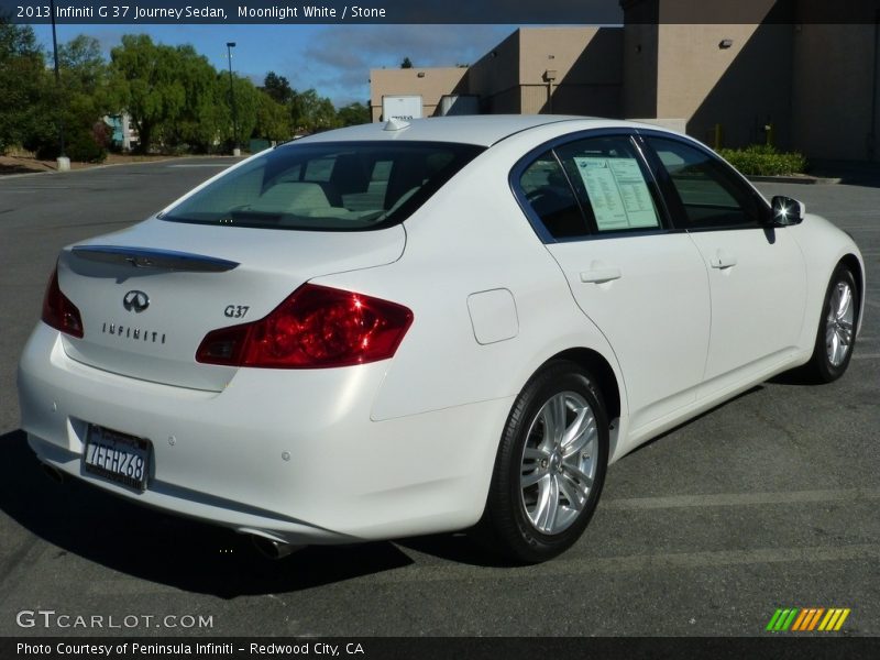 Moonlight White / Stone 2013 Infiniti G 37 Journey Sedan