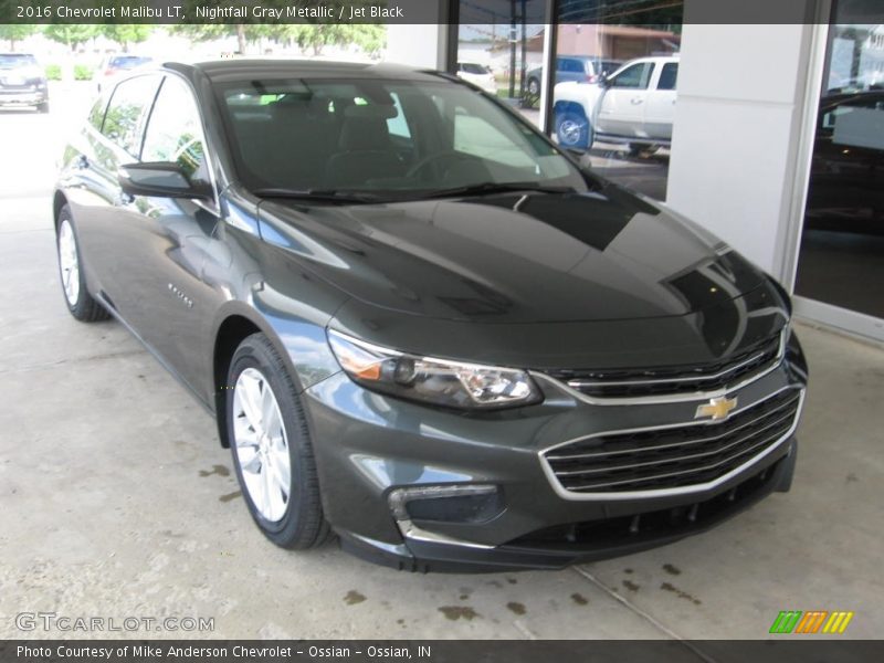 Nightfall Gray Metallic / Jet Black 2016 Chevrolet Malibu LT