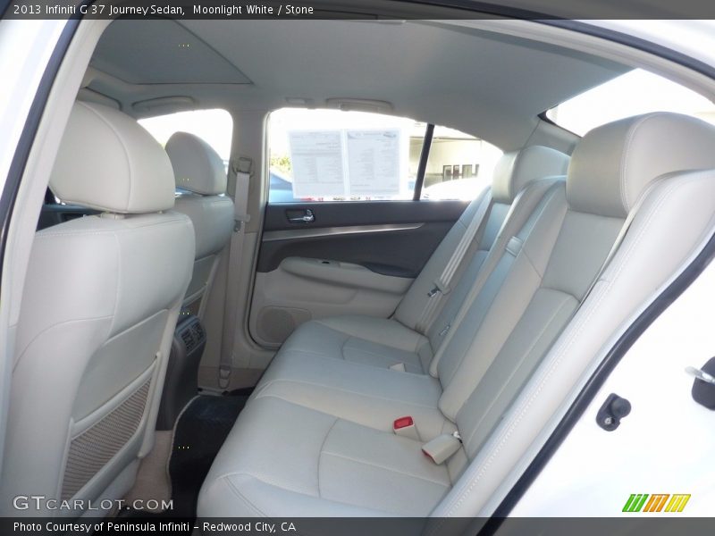 Moonlight White / Stone 2013 Infiniti G 37 Journey Sedan