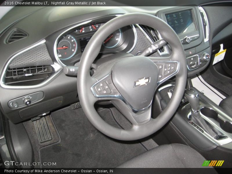 Nightfall Gray Metallic / Jet Black 2016 Chevrolet Malibu LT