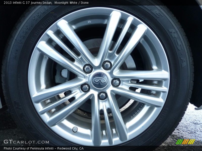 Moonlight White / Stone 2013 Infiniti G 37 Journey Sedan