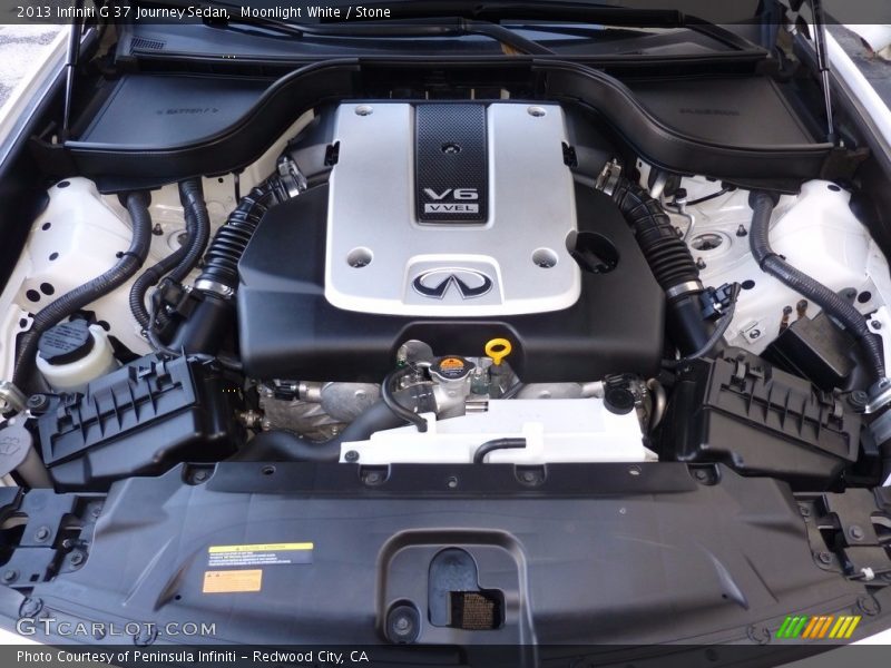 Moonlight White / Stone 2013 Infiniti G 37 Journey Sedan