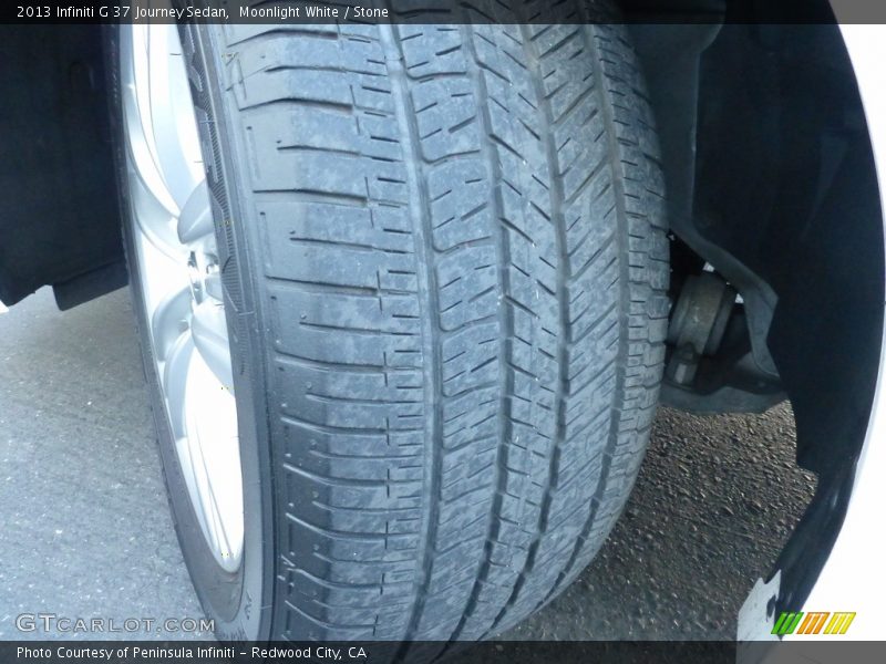 Moonlight White / Stone 2013 Infiniti G 37 Journey Sedan