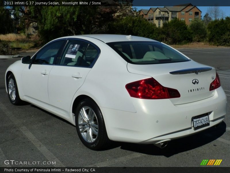 Moonlight White / Stone 2013 Infiniti G 37 Journey Sedan