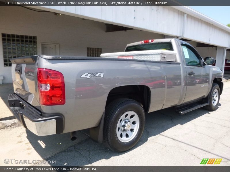 Graystone Metallic / Dark Titanium 2013 Chevrolet Silverado 1500 Work Truck Regular Cab 4x4