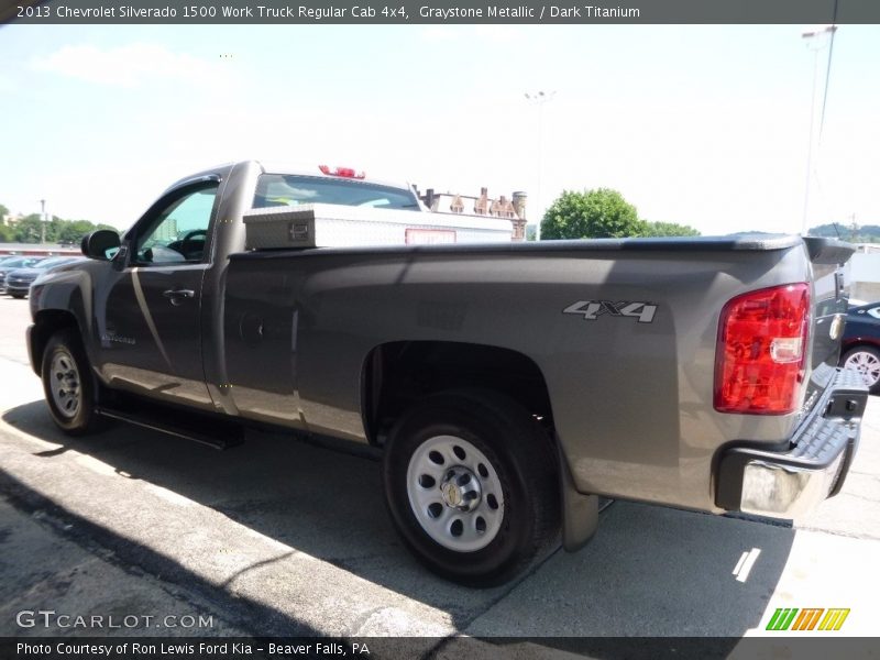 Graystone Metallic / Dark Titanium 2013 Chevrolet Silverado 1500 Work Truck Regular Cab 4x4