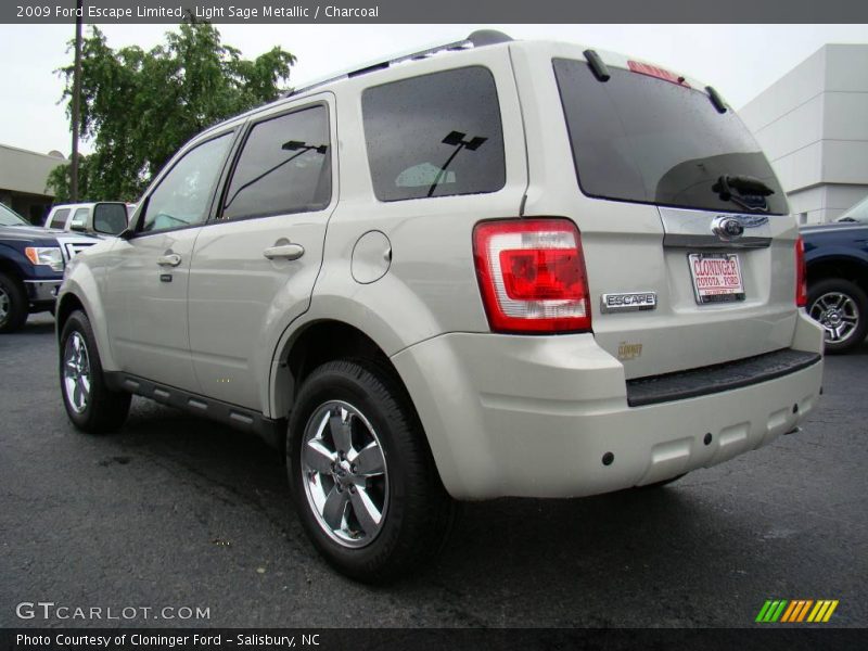 Light Sage Metallic / Charcoal 2009 Ford Escape Limited