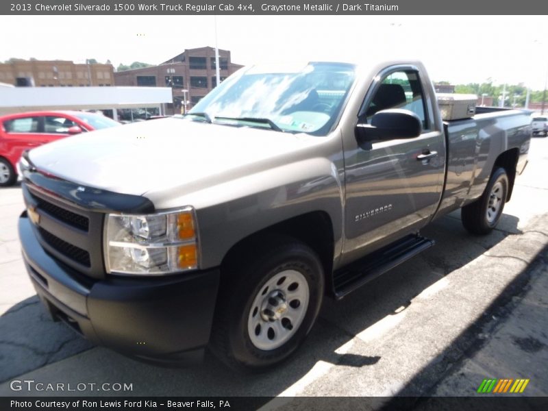 Graystone Metallic / Dark Titanium 2013 Chevrolet Silverado 1500 Work Truck Regular Cab 4x4